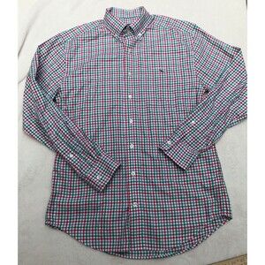 Vineyard Vines Classic Fit Tucker Men's Blue White S Dress Shirt Button-Down EUC